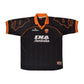Vintage AS Roma Diadora Delvecchio # 24 1999 - 2000 Away Football Shirt Black INA Assitalia