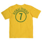 Ronaldinho Brazil CBF Nike 2004-2006 T-Shirt Size M Yellow