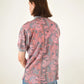 Vintage 90's Osvaldo Bruni Polo Shirt Floral Pattern Size M