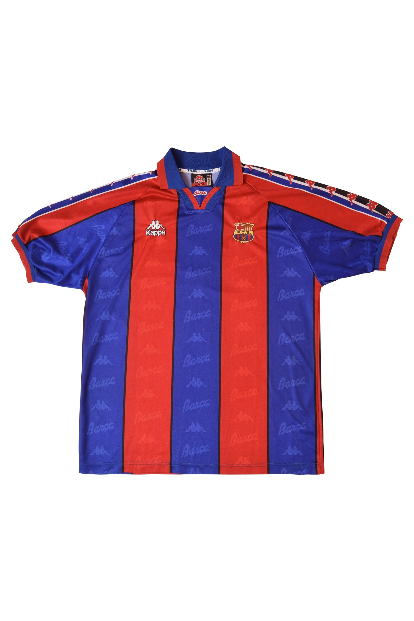 Vintage Barcelona Kappa Home Football Shirt 1995-1997 Size XL