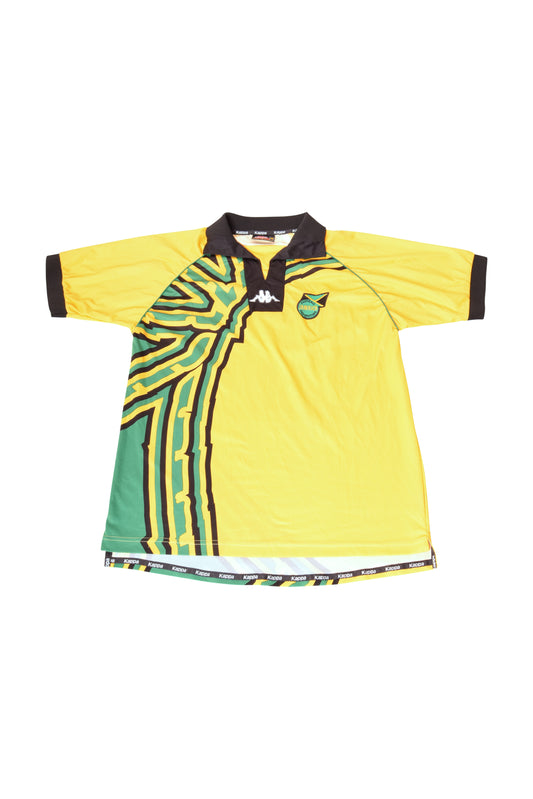 Vintage Jamaica Kappa 1998-2000 Home Football Shirt World Cup '98 France Made in Italy Size XL