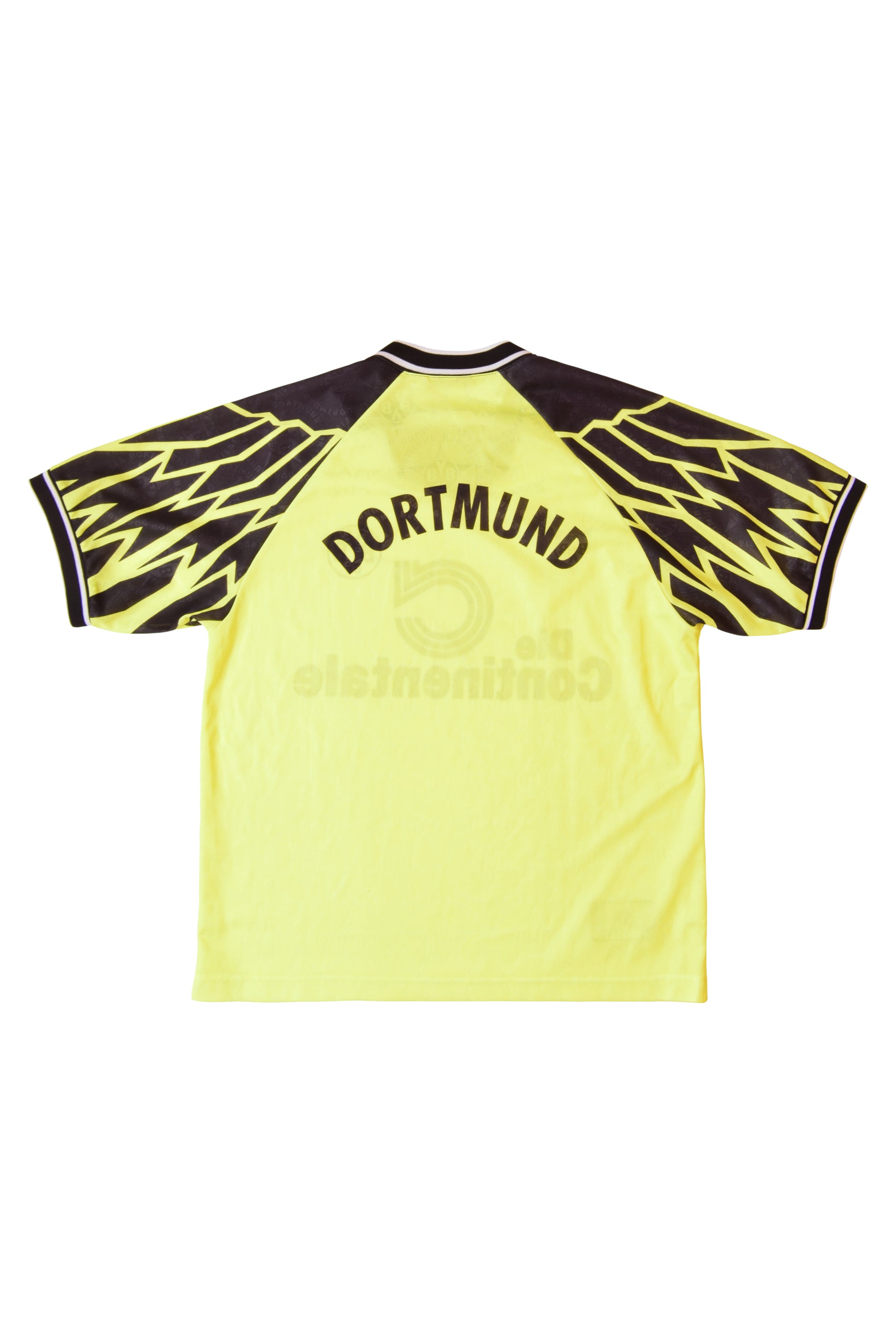 Vintage Nike Premier Football Shirt BVB Borussia Dortmund Home Neon 1994-1995 Eagle Wings Template Size M