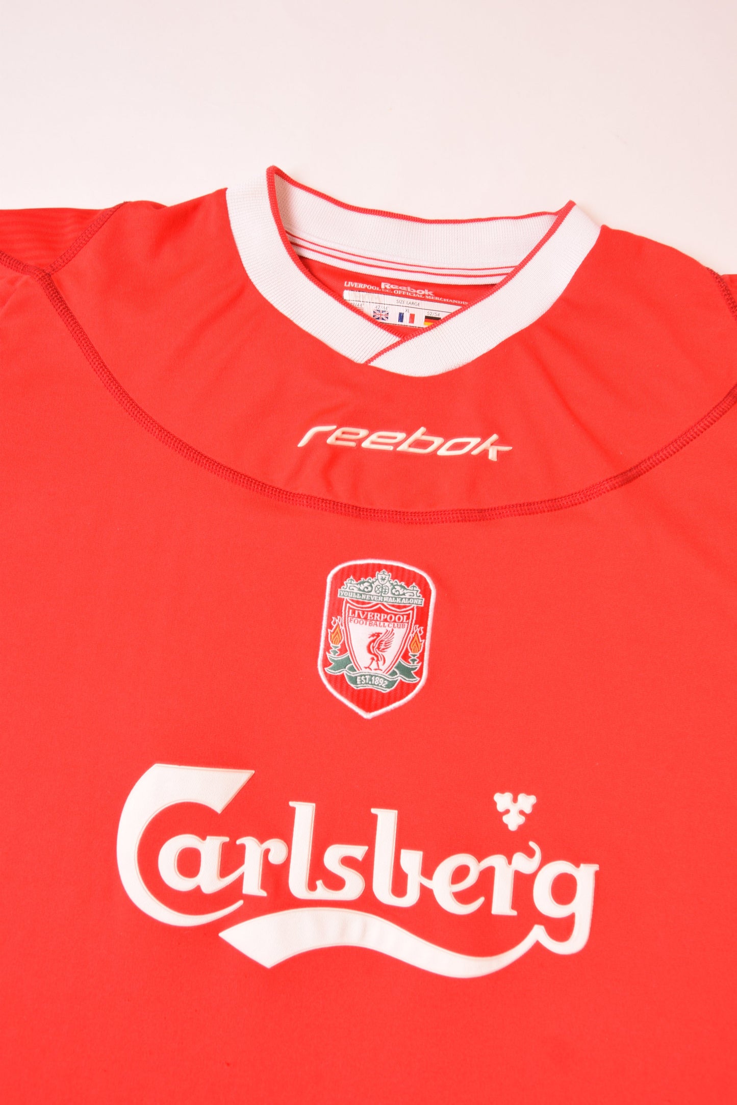 Reebok Liverpool 2002-2004 Home Football Shirt