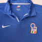 Vintage Italy Italia Nike Home Football Shirt 1998 France World Cup Size M Blue Made in UK