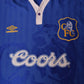 Vintage Chelsea Londra Umbro 1995-1997 Home Football Shirt Size M Coors