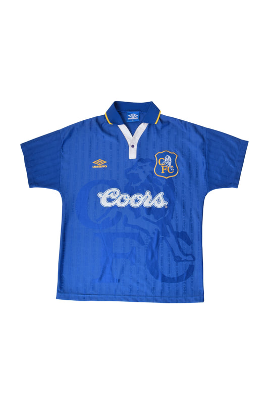 Vintage Chelsea Londra Umbro 1995-1997 Home Football Shirt Size M Coors
