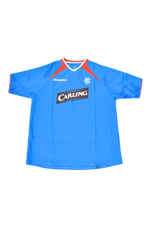 Glasgow Rangers Diadora BNWT 2003-2004 Home Football Shirt Carling Blue Shirt Size L