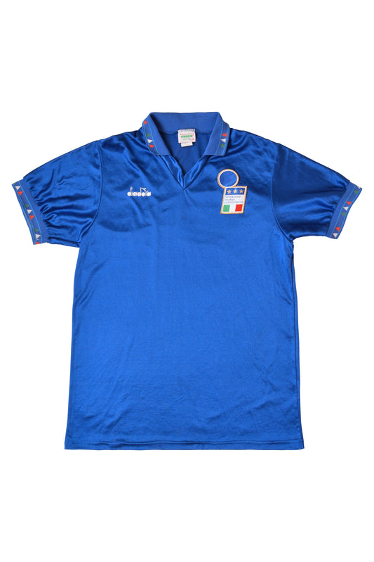 Vintage Italy Diadora Home Football Shirt 1992 - 1993