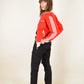 Vintage 70's Adidas Track top / Jacket Red Made in Yugoslavia