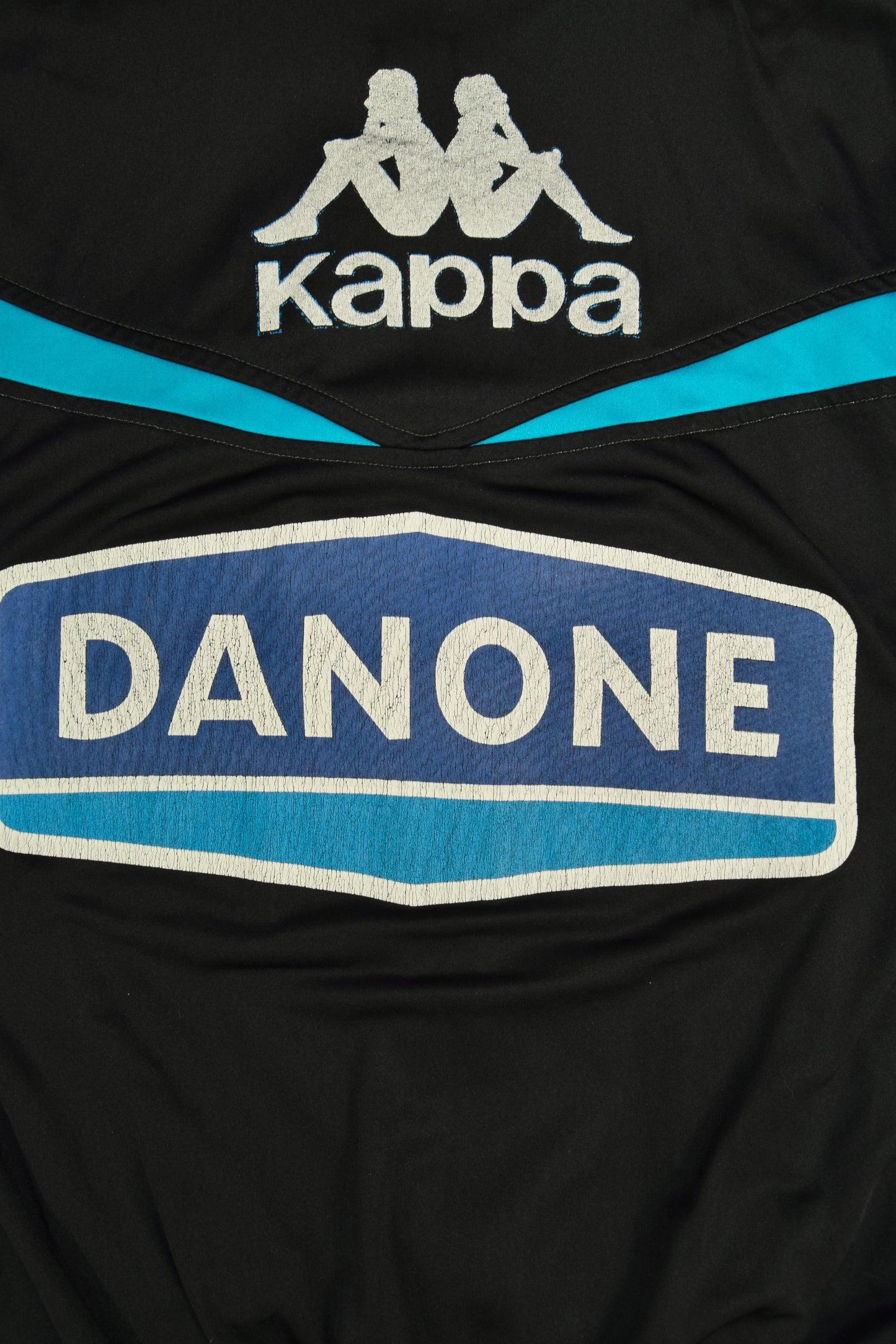 Juventus Kappa 1992 - 1993 TrackSuit Size L Made in Italy Black Blue White Danone