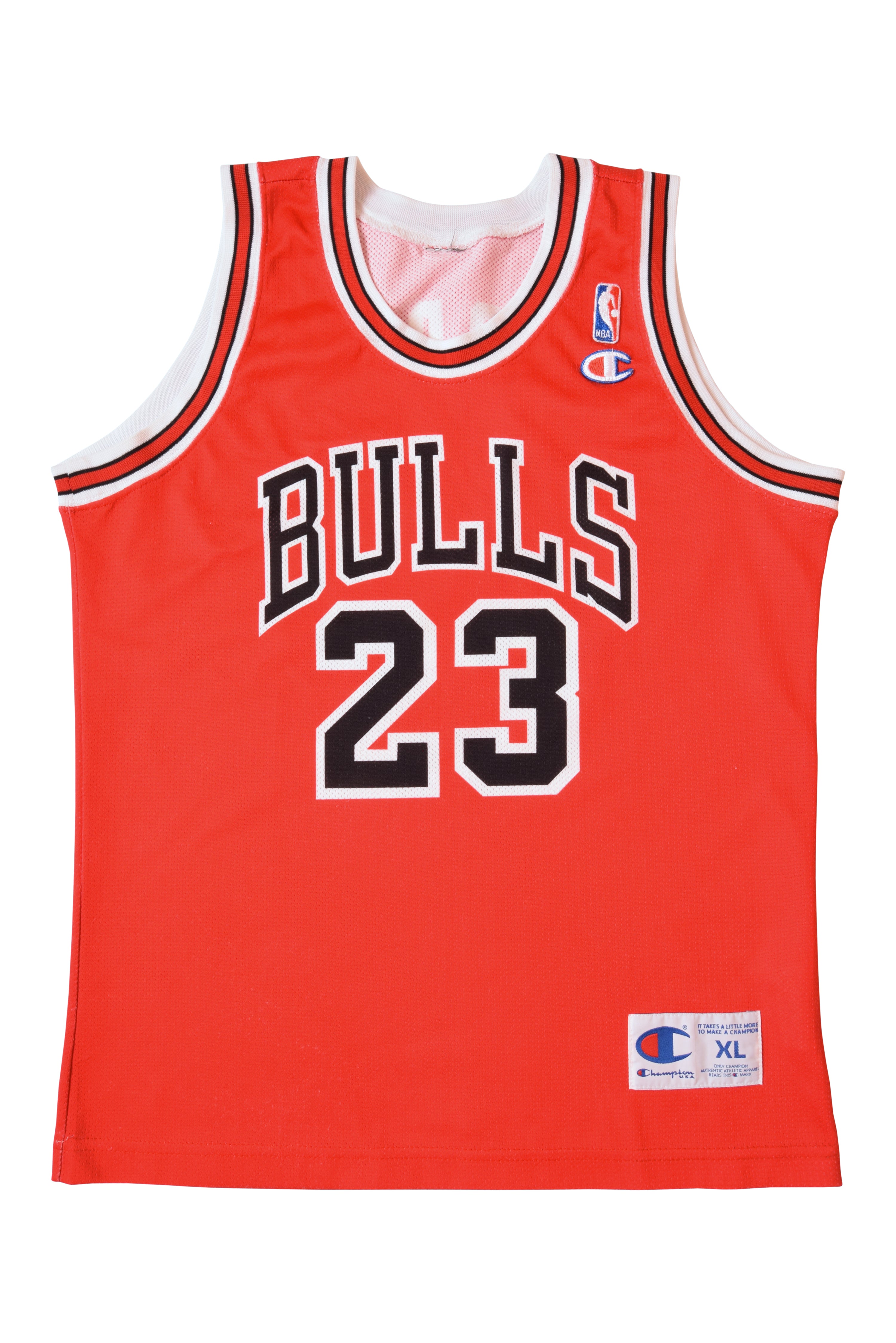 Vintage Jordan Chicago Bulls Champion NBA Jersey Made in Italy Size S Greatest Hits