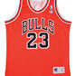 Vintage Jordan Chicago Bulls Champion Jersey Made in Italy Size S-M Red 23 90's