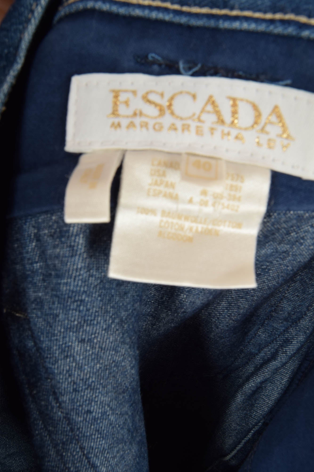 Vintage Escada Jeans Made in Italy 