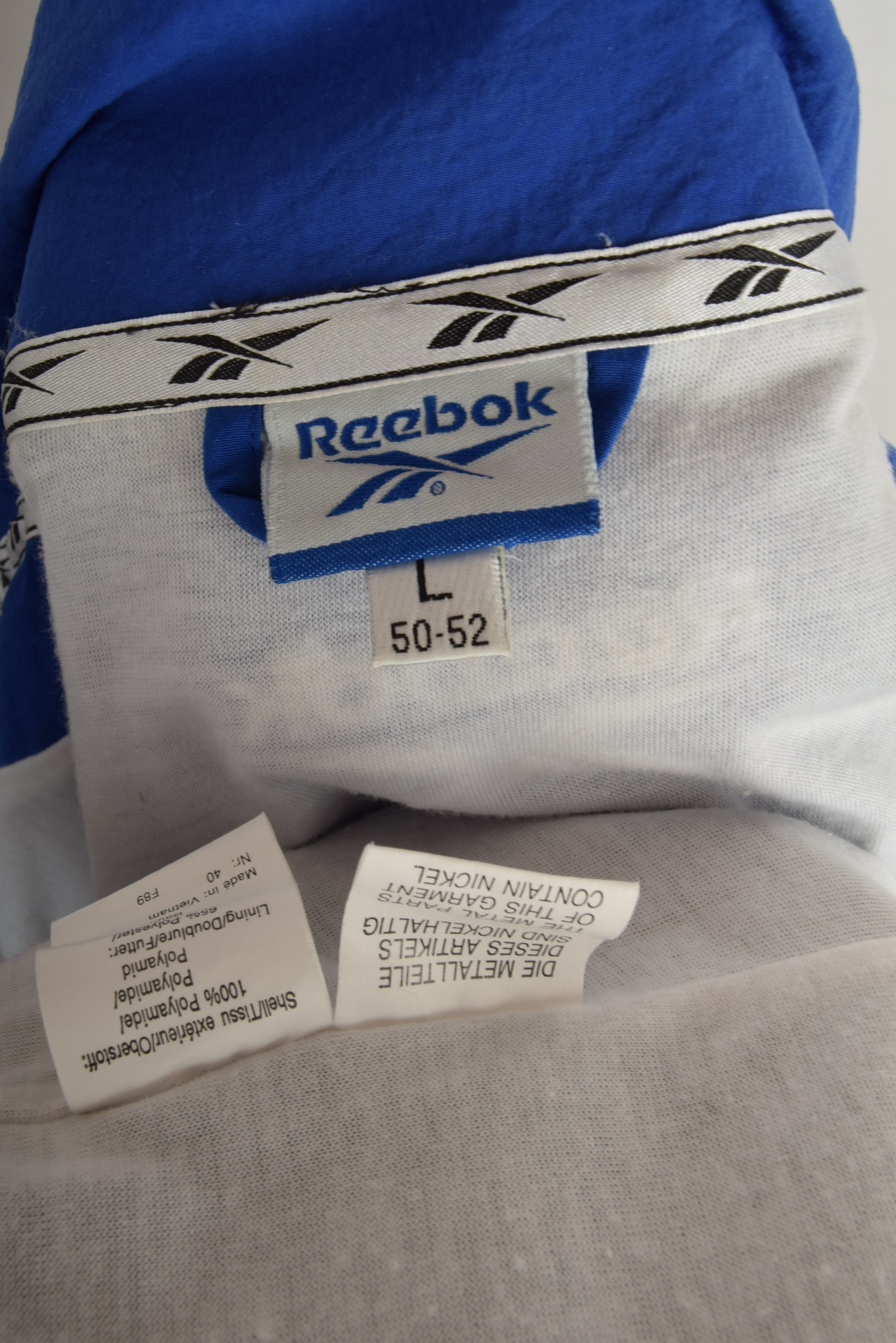 Vintage Reebok Jacket Size L 90's