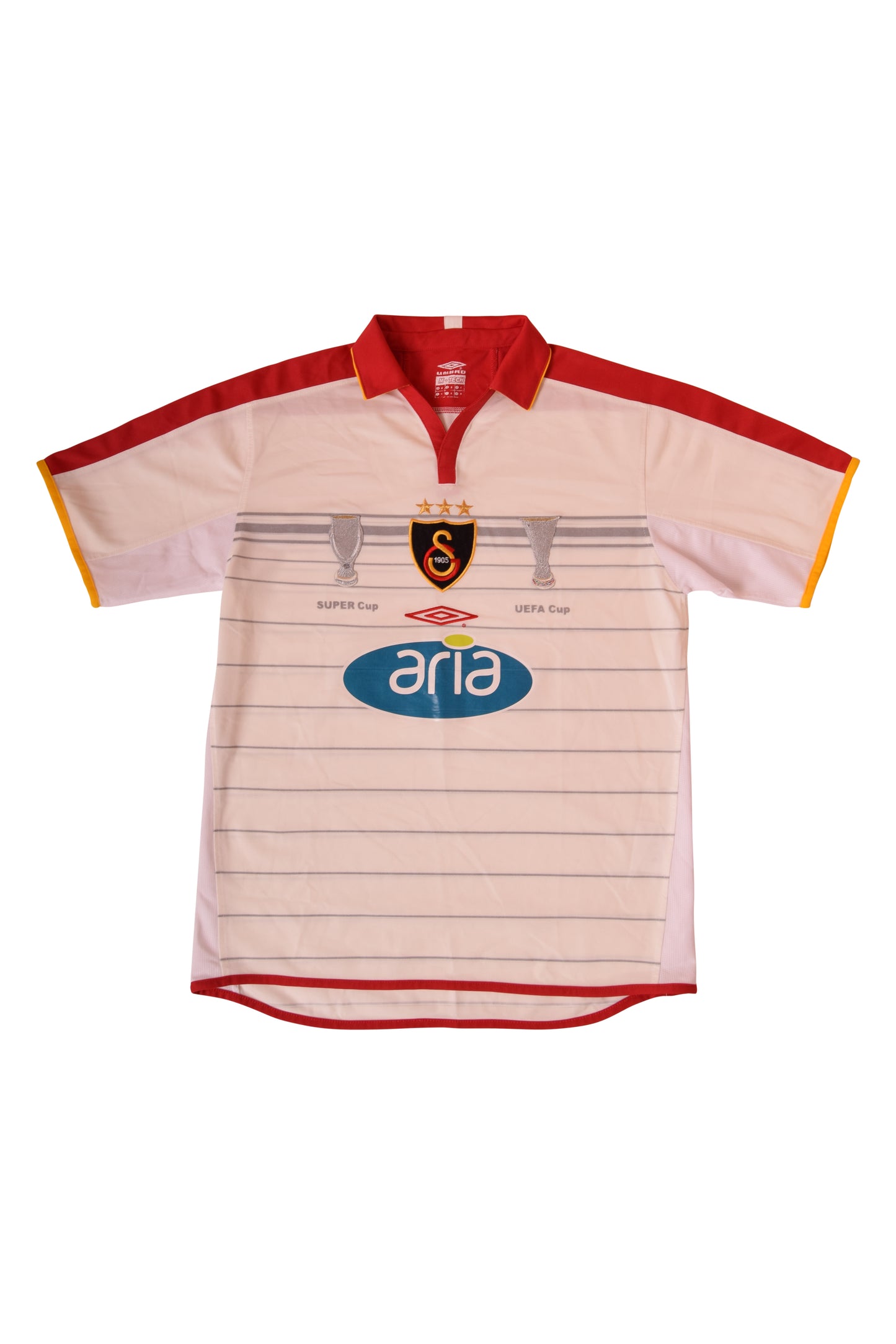 Galatasaray Umbro Third Away Football Shirt 2003-2004 Special Kit White Size S