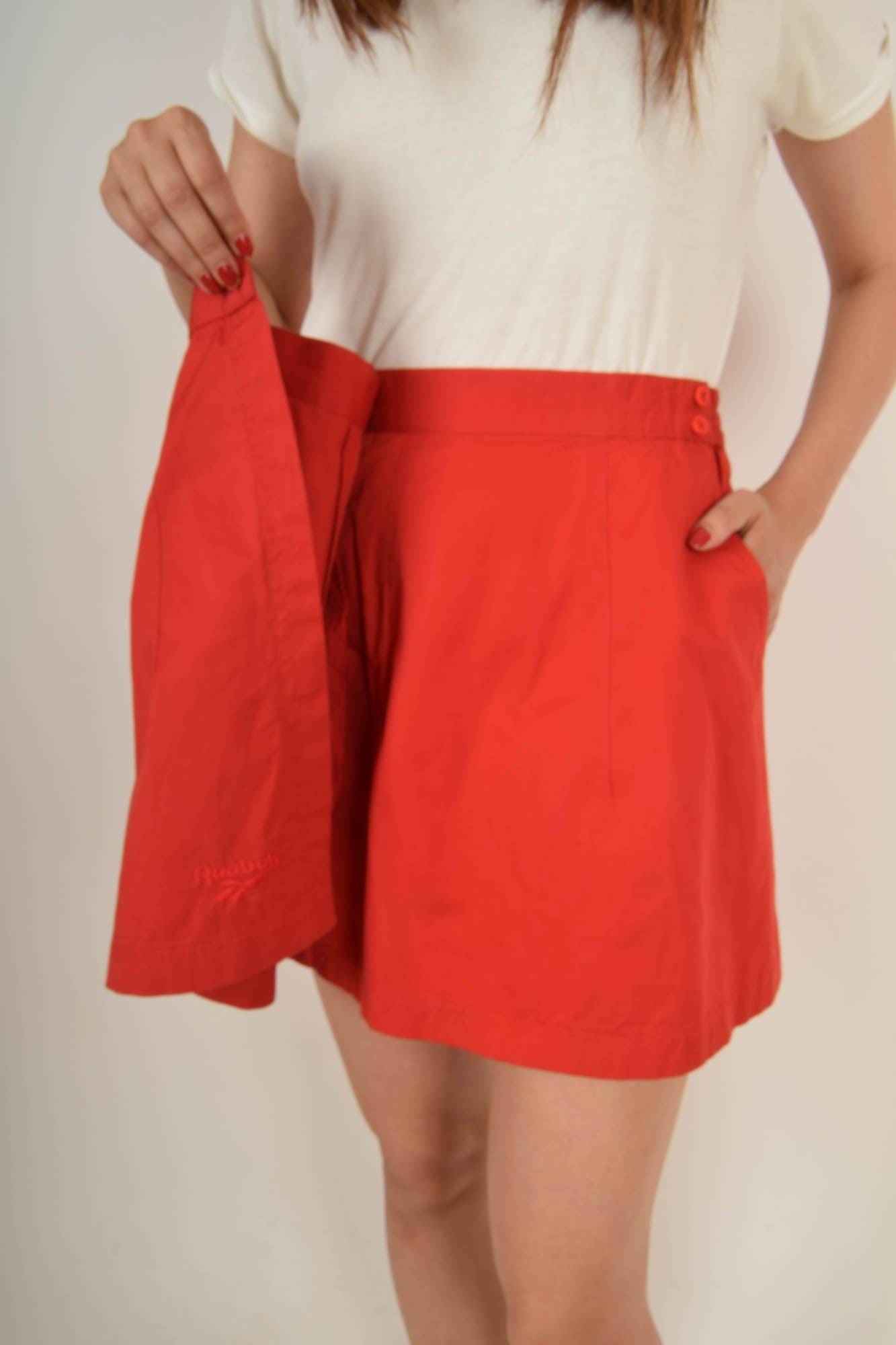 Vintage Reebok Tennis Skirt 90's Size L Red