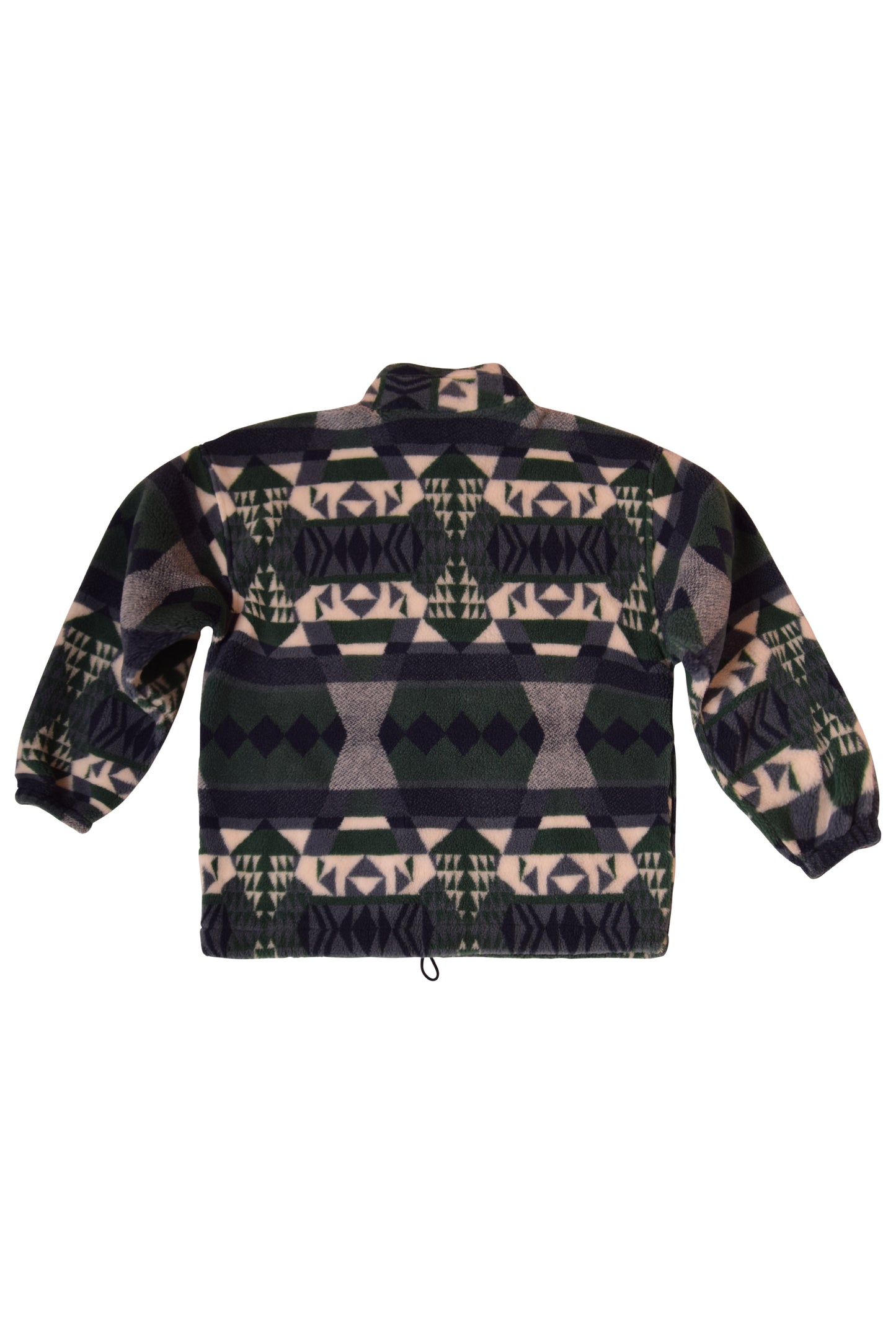 Vintage 90's Fleece with Abstract / Geometric Pattern 