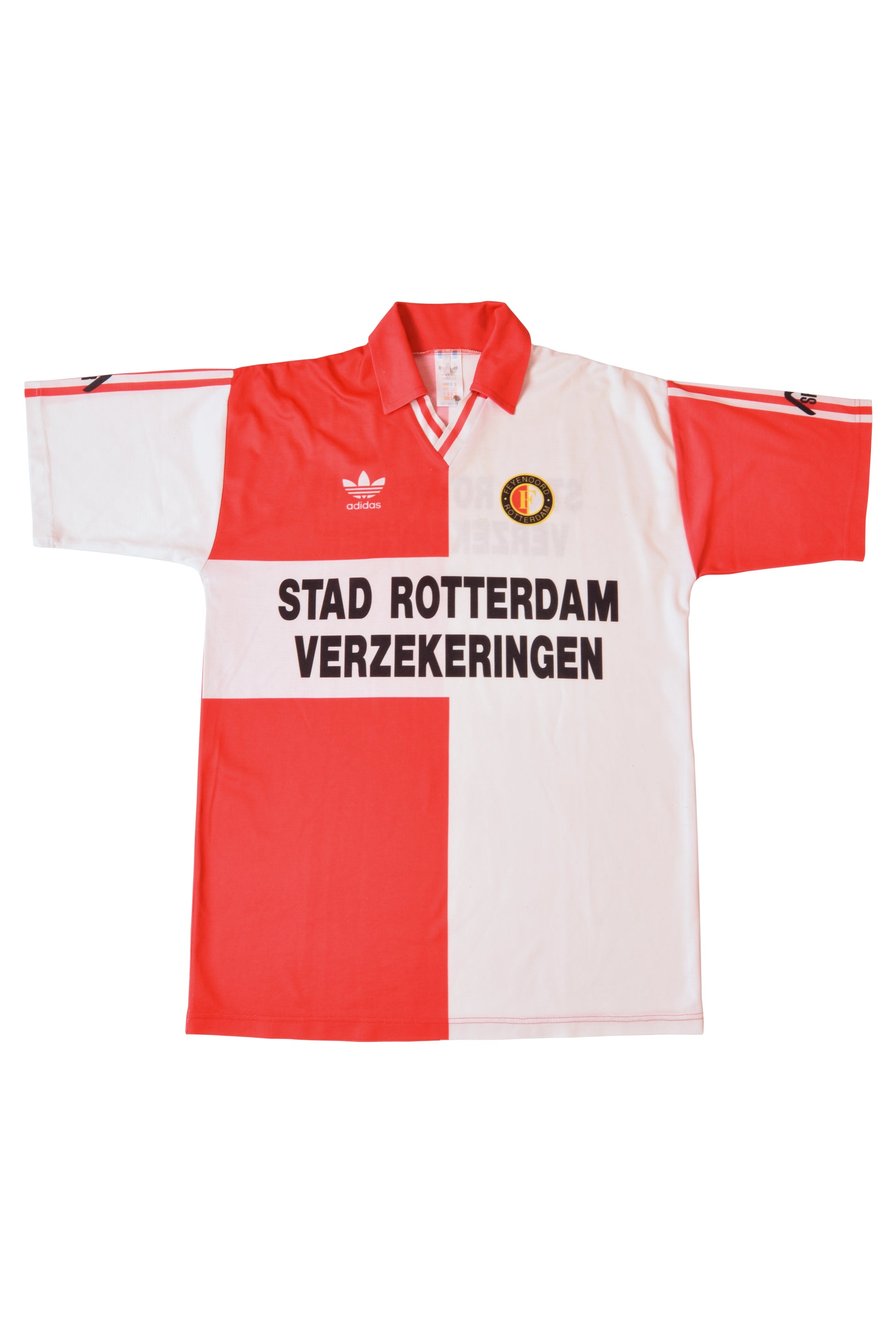 Vintage Adidas Football Shirt Feyenoord Roterdam 1992-1994 Made in Belgium Size M