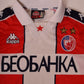 Vintage FK Crvena Zvezda Red Star Belgrade 1995-1997 Football Home Shirt Size S Made in Italy Long Sleeve Red White