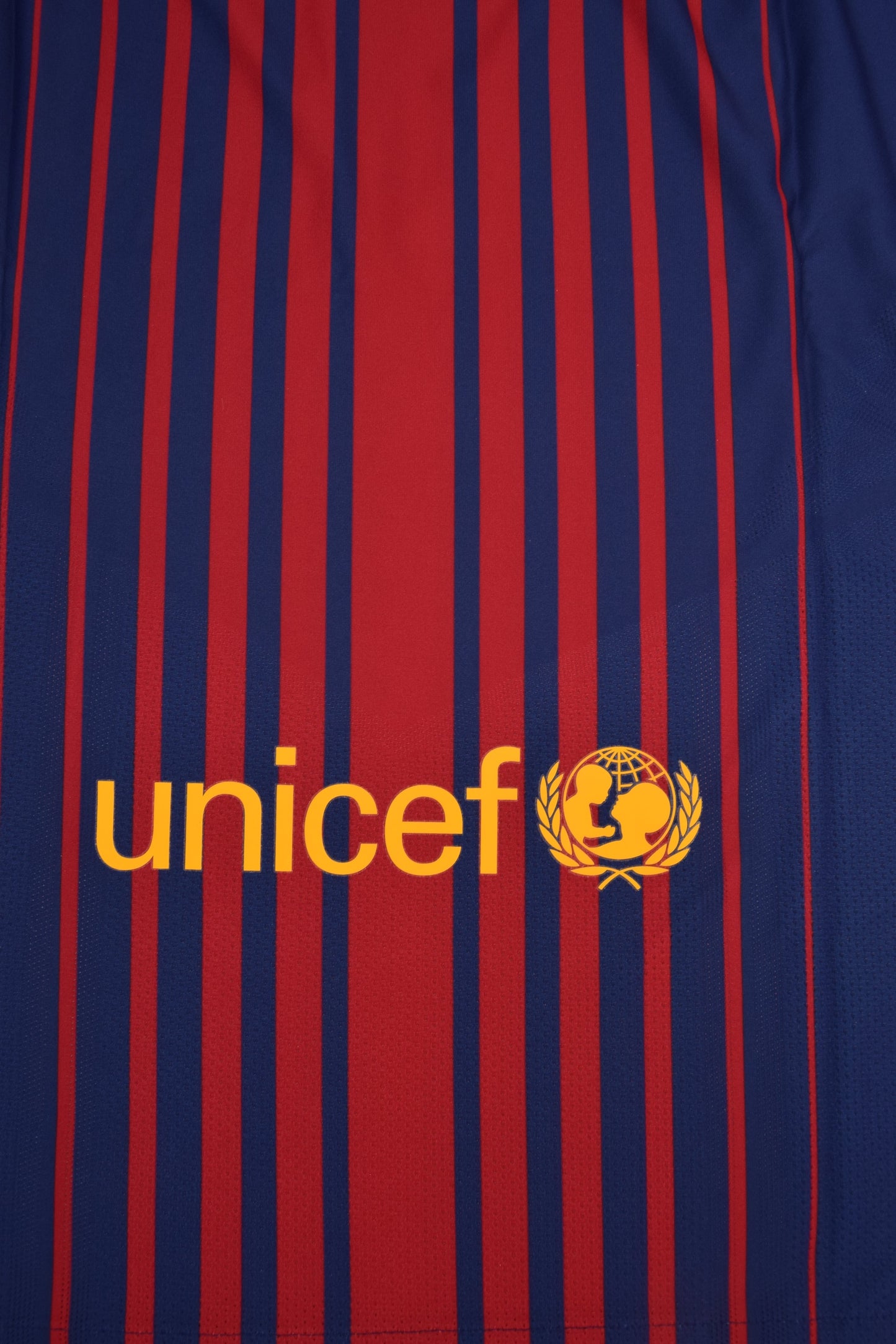 Authentic New FC Barcelona Nike Aeroswift Player Issue Home Football Shirt 2017-2018 Long Sleeves BNWT Deadstock Size L Red Blue Rakuten Unicef