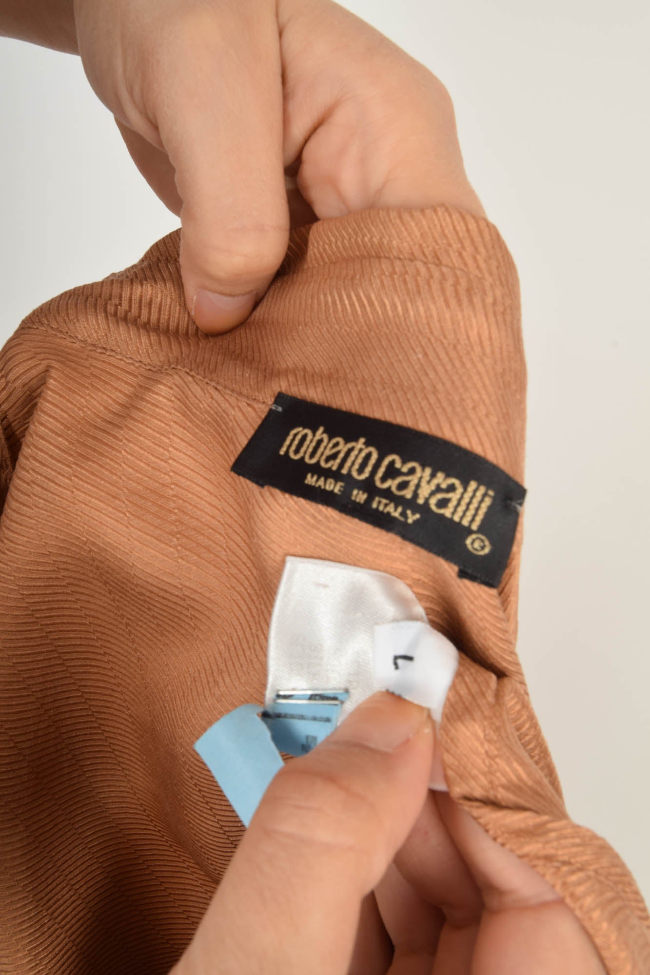 Vintage Roberto Cavalli Silk Shirt Size L 