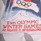 Vintage Adidas Take Off Sweatshirt Crew Neck 2ND Olympic Winter Games St Moritz 11 - 19th Feb. 1928 Squaw Valley '60 Olympiques D'Hiver Made in Taiwan Size L-XL White Red Green Blue Yellow