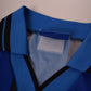 Vintage Inter Milano Umbro 1995 - 1996 Home Football Shirt Black Blue Pirelli Size L Made in England