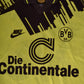 Vintage BVB Borussia Dortmund Nike Premier Home Football Shirt 1993 - 1994 Die Continentale Size L #9 Yellow Long Sleeve Neon