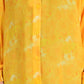 Vintage Shirt Festival Floral Print Size L Yellow