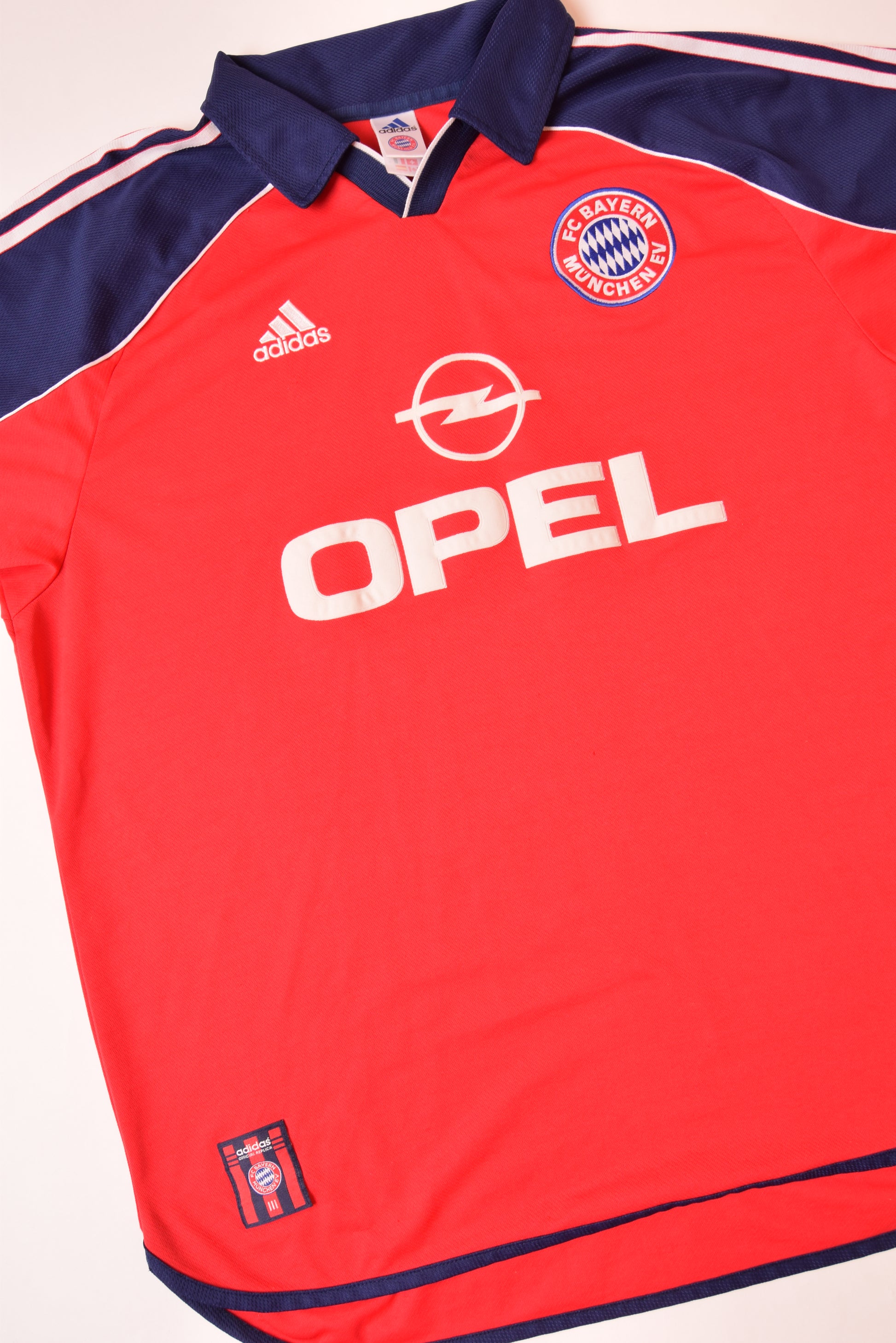 Vintage Bayern Munchen Football Shirt Home Adidas 1999 - 2001 