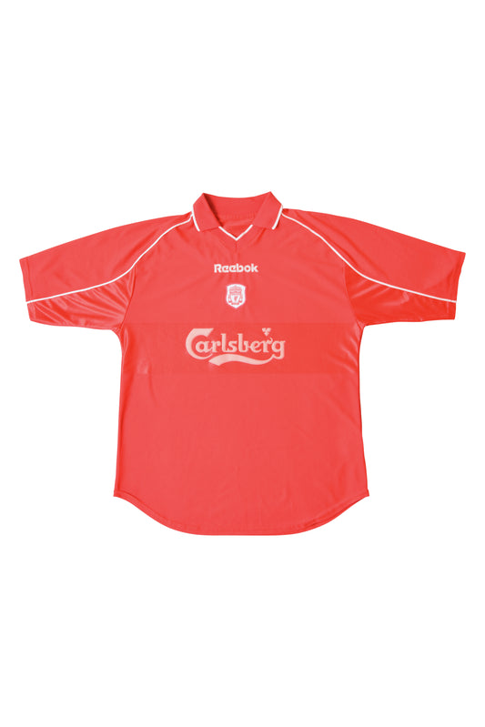 Liverpool Reebok 2000-02 Home Football Shirt Red Carlsberg