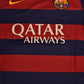 Authentic New FC Barcelona Nike DRI FIT Player's Edition / Issue 2015 - 2016 Home Football Shirt Qatar Airways Unicef BNWT Deadstock Red Blue Size M