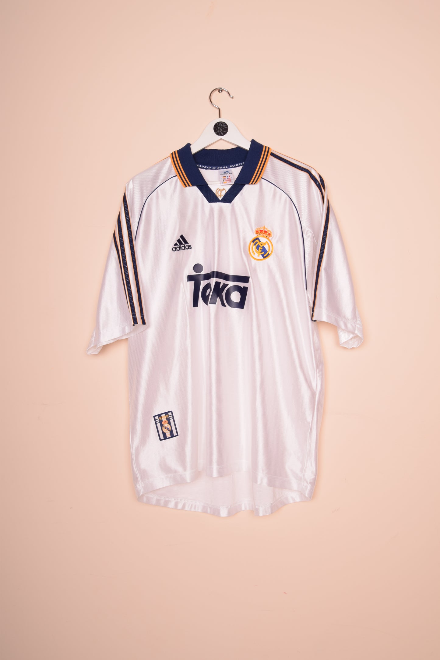 Vintage Adidas Real Madrid 1998-2000 Champions of Europe Home Size L