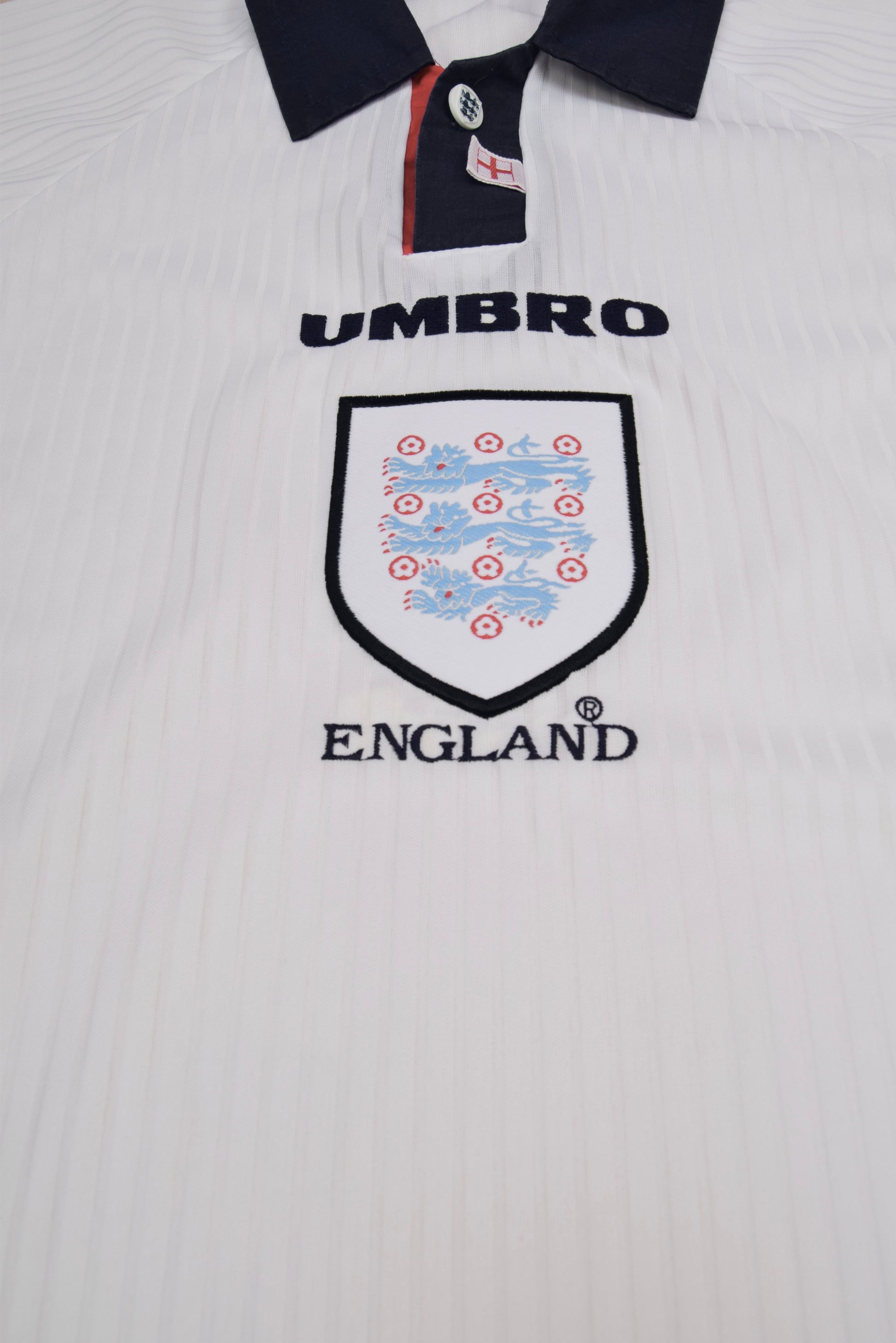 England Umbro 1997 1998 1999  Home Football Shirt White Size M World Cup '98