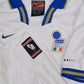 Vintage Italy 1996-1997 Nike Premier DRI FIT Away Football Shirt Size M Euro 96 White Made in UK