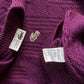 Vintage 80's Chemise Lacoste Jumper Made in France Purple Size M L
