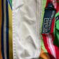 Vintage Ralph Lauren Polo Shirt Pique Rugby Multi Colours With Stripes Size L 100% Cotton