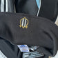 Newcastle United Adidas 2000-2001 Away Football Shirt Black NTL Size M Made in UK
