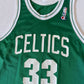 Vintage 90's Boston Celtics Larry Bird #33 Champion Home Basketball NBA Jersey Size 44 / L Made in USA Green