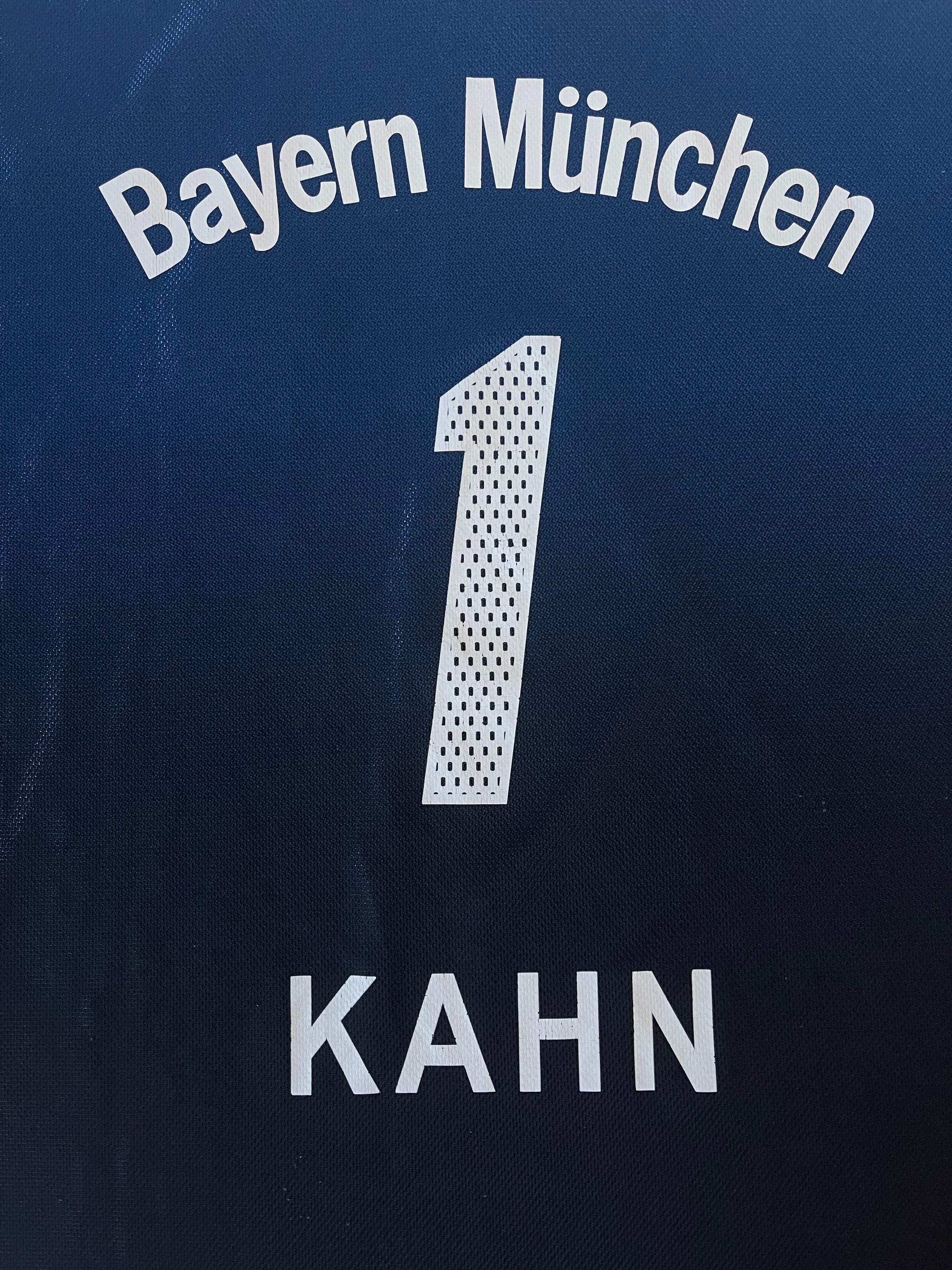 Oliver Kahn Bayern München 2002 - 2003 Adidas No 1 Goalkeeping ClimaLite T-Mobile Blue Black