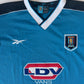 Aston Villa FC Reebok 1998 - 1999 - 2000 Away Third Football Shirt Blue LDV Vans Size L/42''-44''