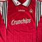 Kaiserslautern FCK Adidas 1996 - 1997 - 1998 Home Football Shirt Red White Black Size XL-XXL Crunchips