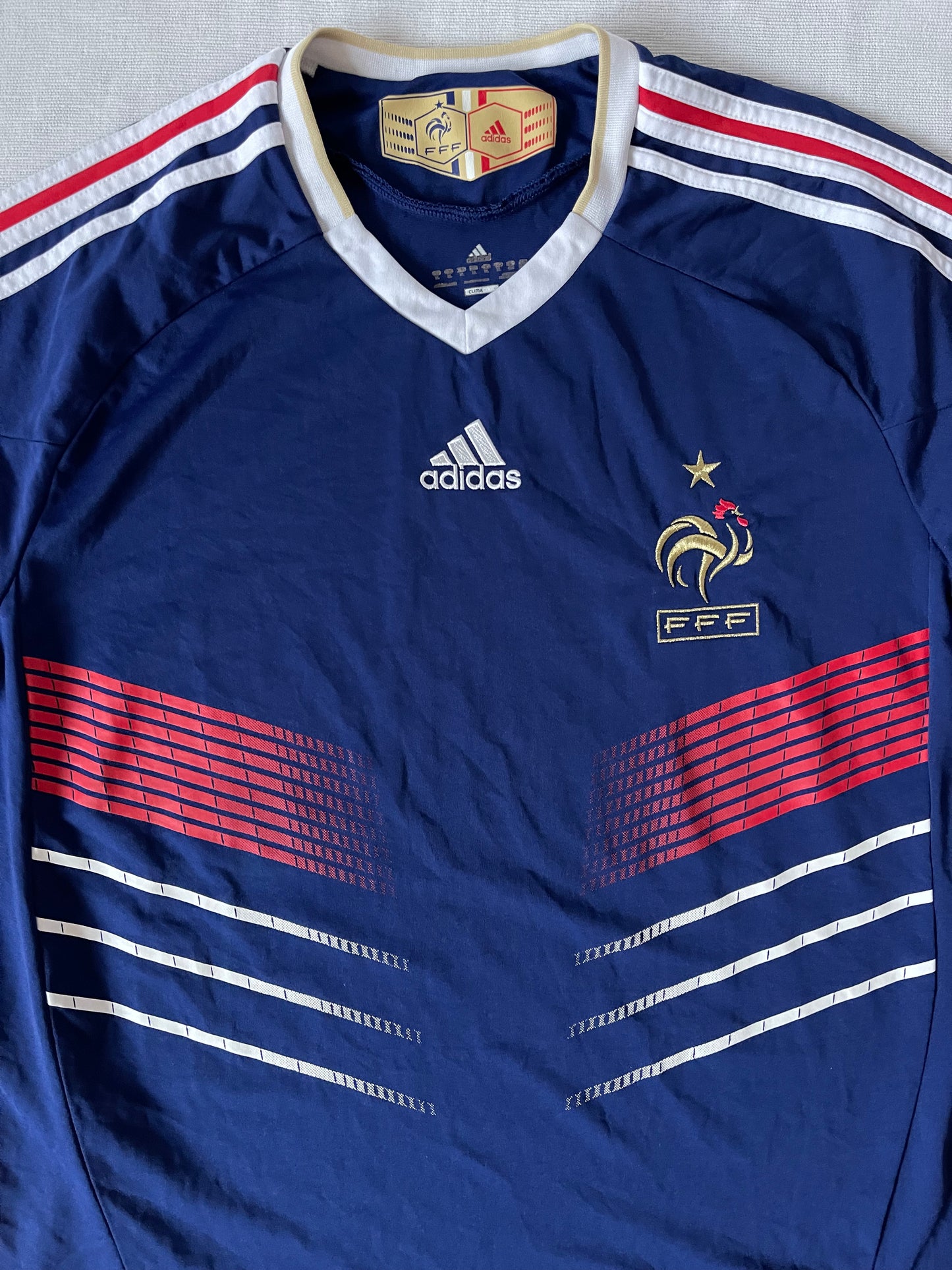France Adidas 2010 - 2011 Home Football Shirt Size XL Blue
