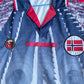 Vintage 1997 Norway Norge Umbro Away Football Shirt White Size XL Made in England