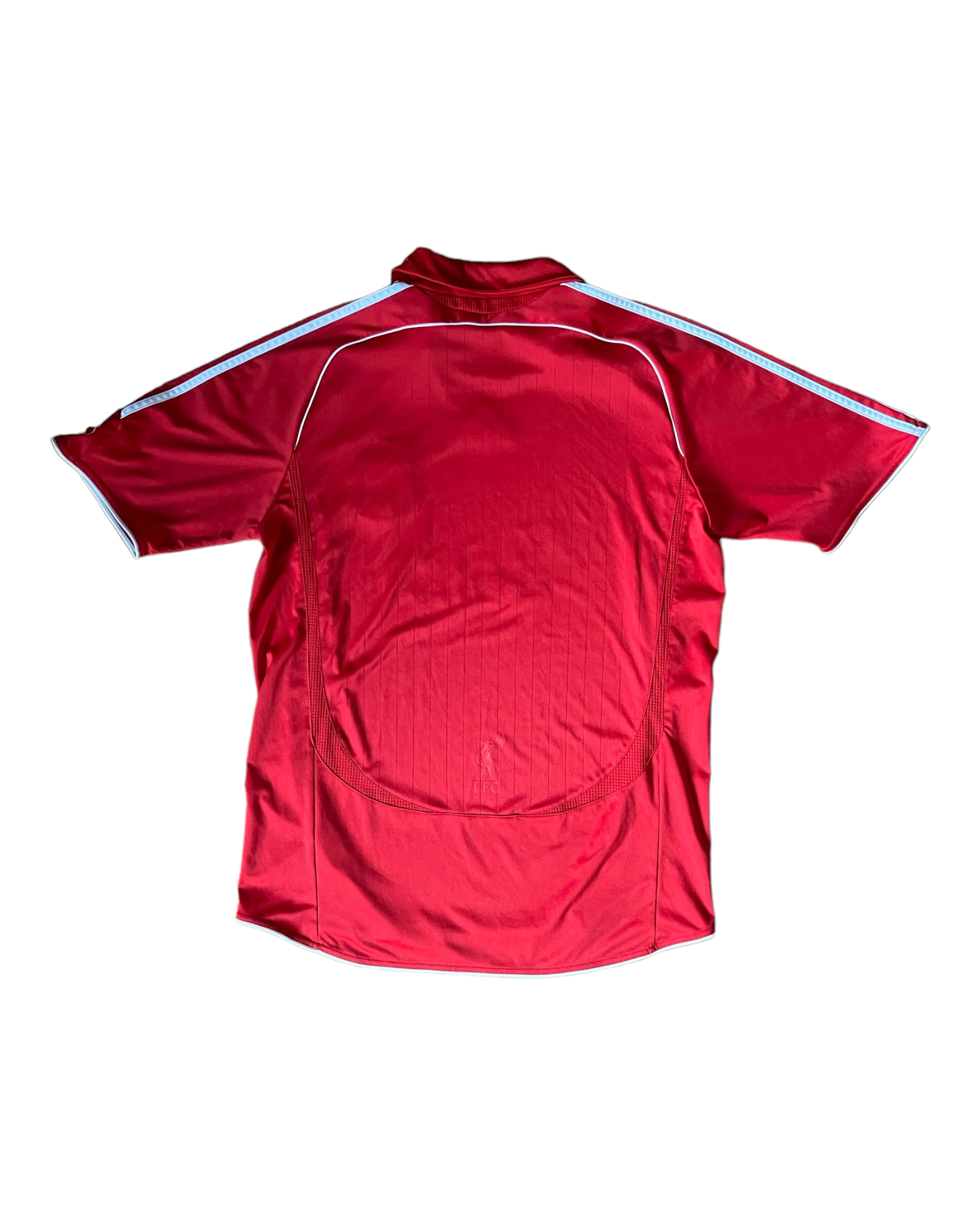Liverpool FC Adidas Teamgeist 2006 2007 2008 Away Football Shirt Size L Carlsberg Red