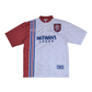 Vintage Glasgow Rangers FC Adidas 1996 - 1997 Away Football Shirt Size L White Red Blue Made in UK McEwan's Lager