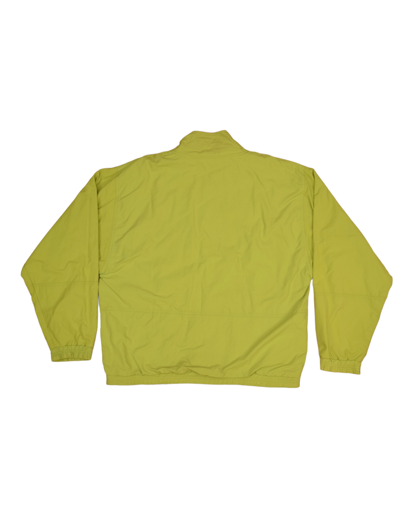 Vintage 90's Reebok Jacket Shell Size XL Neon Green Quarter 1/4 Zip