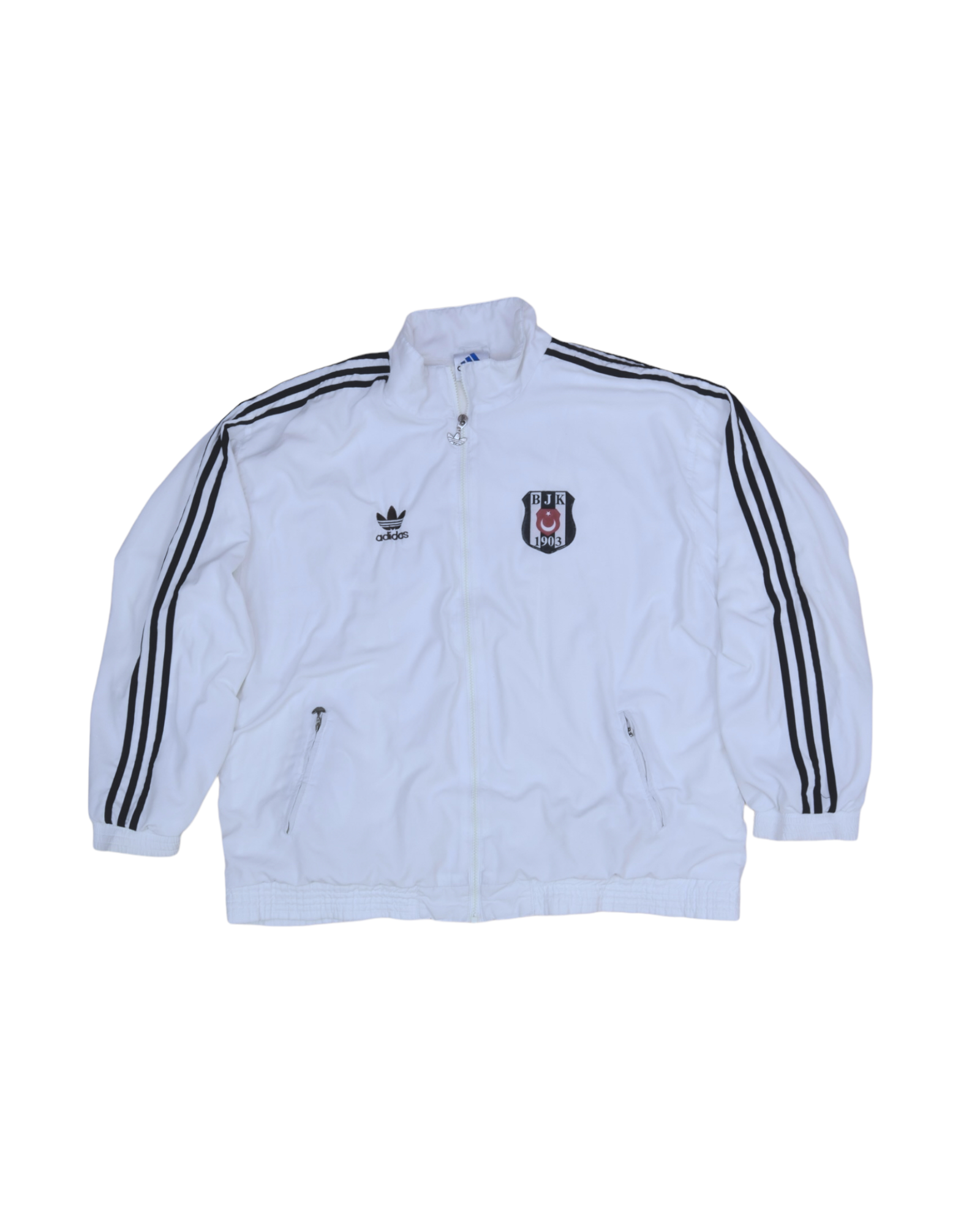 Vintage Besiktas Adidas 1995-1996 Jacket White Size 9 XL