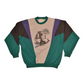 Vintage 90's Adidas World Wide Sports Brand Sweatshirt Crew Neck  Size L  XL Grey Lavender Green