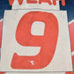 Vintage George Weah Liberia Diadora  1995-1996 Away Football Shirt No 9 White Red Blue Size L